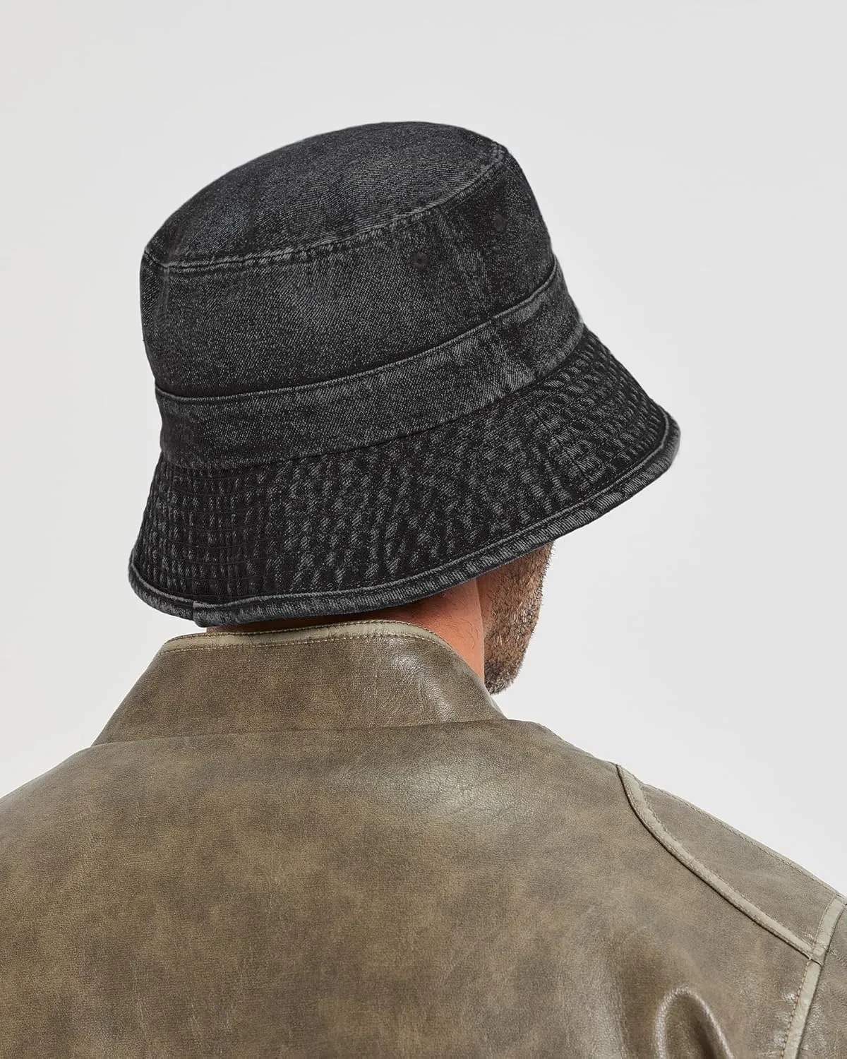 Zylioo XX-Large Denim Bucket Sun Hat,Oversized Jean Fisherman Hats,Adjustable Packable Summer Travel Hats