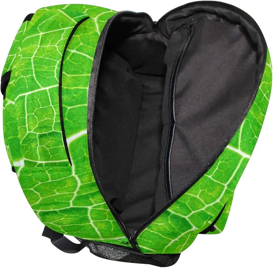 ZZKKO Animal Frog Tree Leaf Boys Girls School Computer Backpacks Book Bag Travel Hiking Camping Daypack